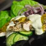 Chicken salad with mango