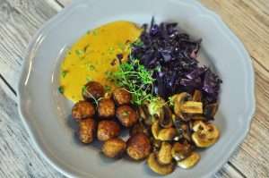 Vegobollar LCHF mejerifri gräddsås recept