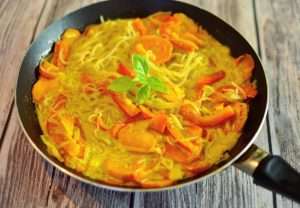 Vegan curry noodles recipe