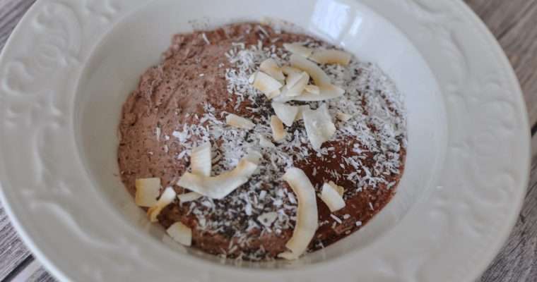 Chocolate chia pudding keto recipe vegan