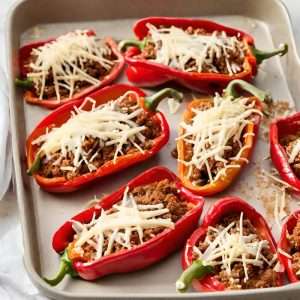Tacofyllda paprikor
